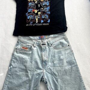 AC/DC Graphic Band Tee Size M + EMPYRE GREY LOOSE FIT SCRAMBLE SKATE / 34